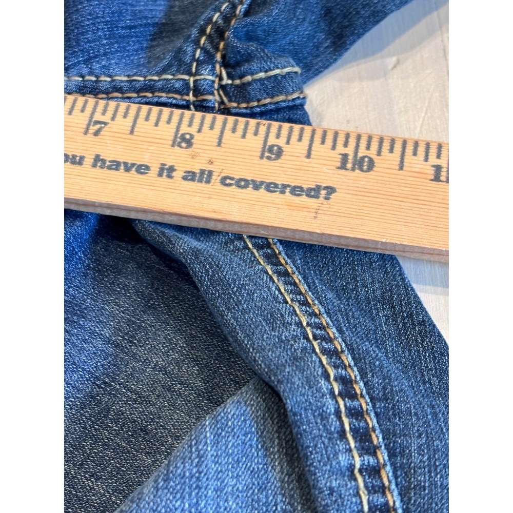 Ariat REAL Denim Perfect Rise Straight Leg Jeans Womens 25R Blue Medium Wash - Picture 12 of 14